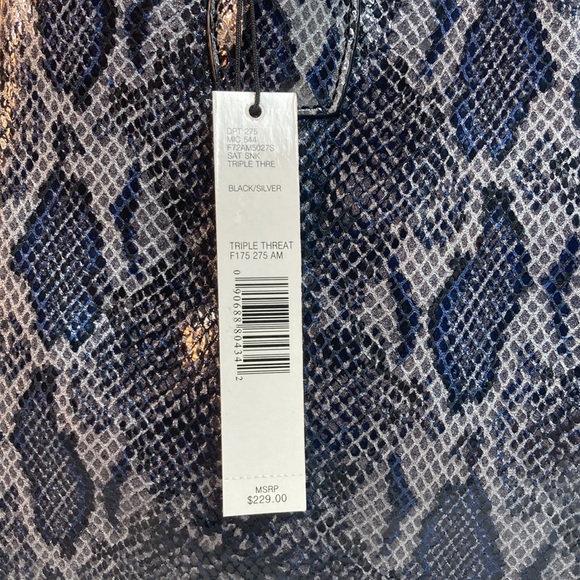 Antonio Melani Snake Python Print Leather Bag - Picture 3 of 14